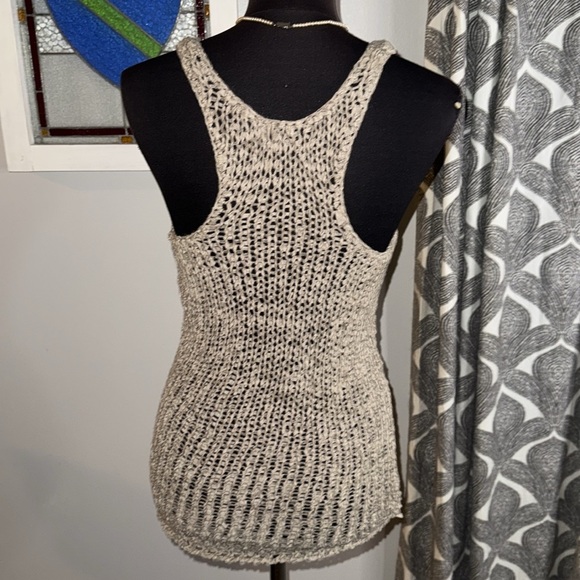Express Y2K Loose Knit Sweater Racer Back Tank SZ XS - Picture 5 of 8